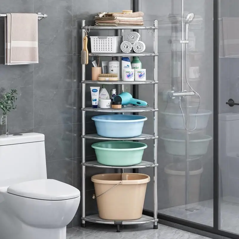 

Умывальник из нержавеющей стали, полка для унитаза от пола до потолка, бытовой туалет, штатив для ванной комнаты