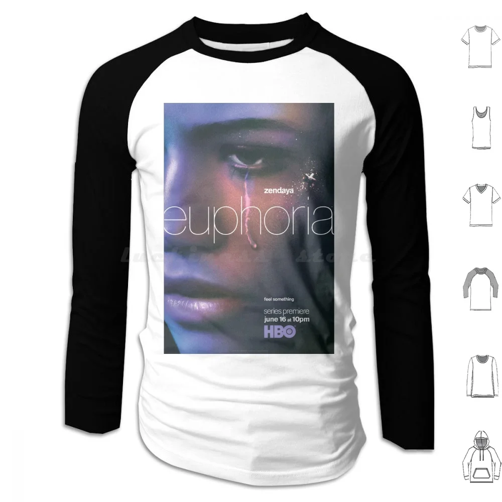 Poster Euphoria Movie Hoodies Long Sleeve Movie Film Cool 2019 2020 2021 Trend