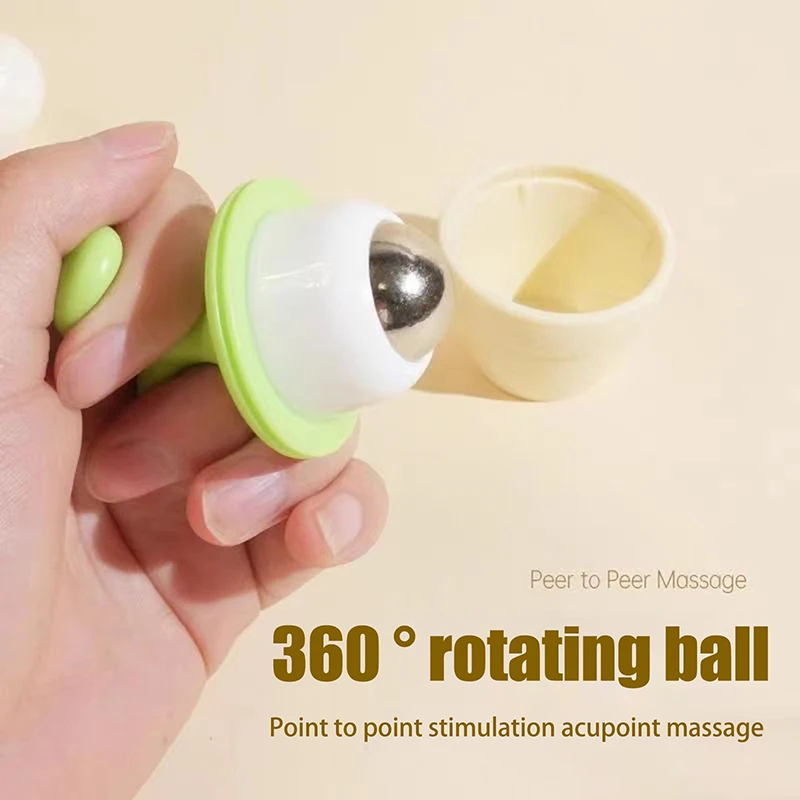 

Cervical Lymphatic Ice Massager Cute Potted Plant Roller Ball Eye Soothing Magic Tool Desk Decoration Handheld Relaxing Massager