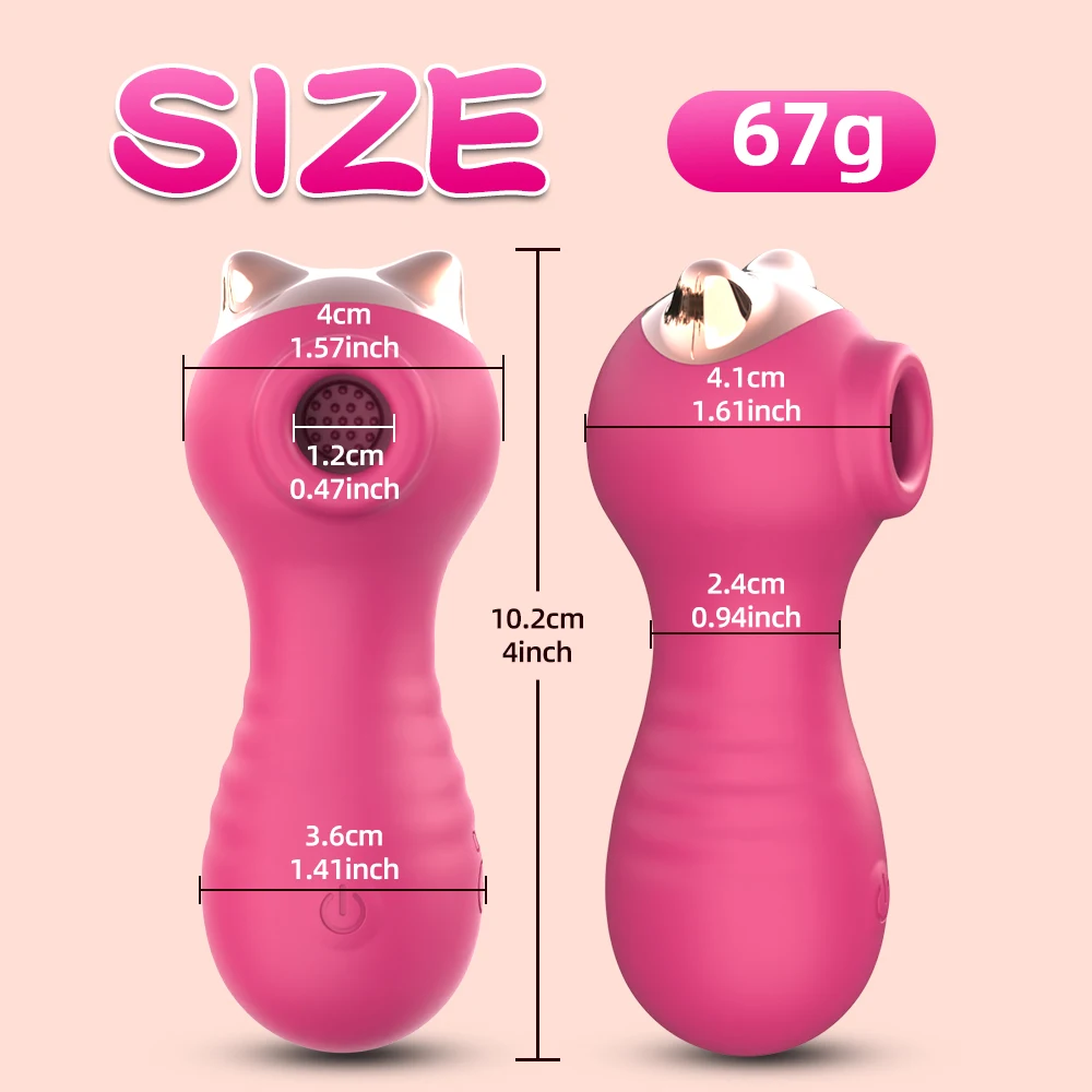 البظر مصاصة هزاز للنساء كيتي مص البظر الفم محفز فراغ مص الإناث الاستمناء الجنس متجر الكبار لعبة الجنس