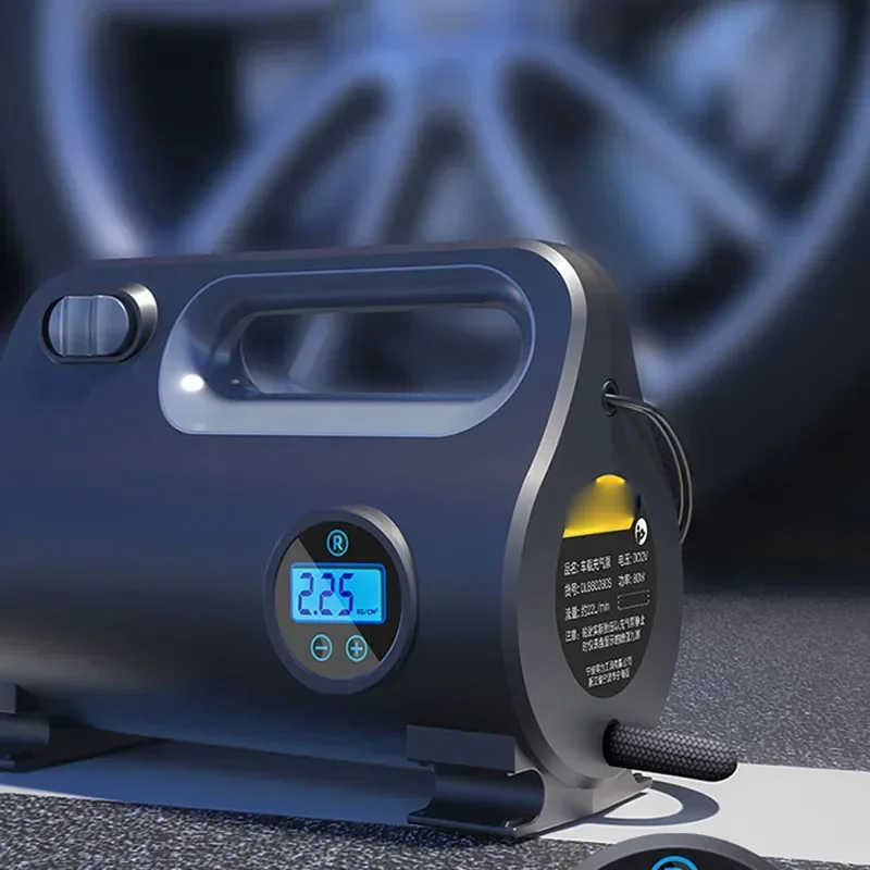 

2025 22 л/мин автомобильный воздушный насос портативный автомобиль с электрической автомобильной шиной 12 В заправочный насос высокого давления двигатель из чистой меди шумоподавление