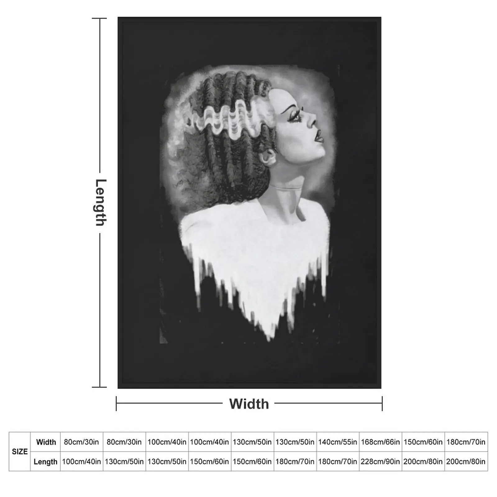 Bride of Frankenstein Throw Blanket Luxury Thicken Luxury St Summer Baby Hair christmas gifts Blankets