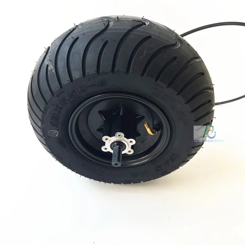 13 Inch 13inch Strong Power Max 4000W 13X6.50-6 Wide Tyre Brushless Gearless Dc Hub Wheel Motor disc brake phub-167MT