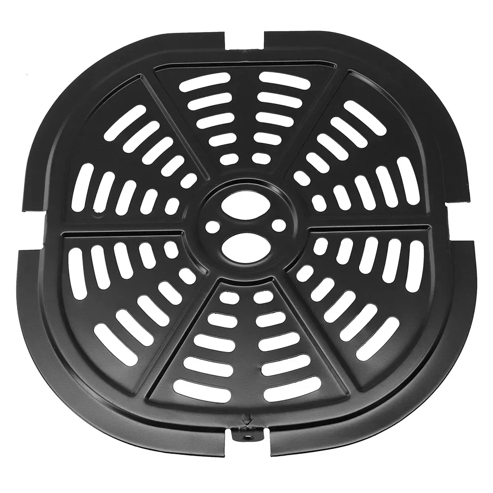 Metal Air Fryer Steaming Plate, Non Stick Fry Grill Pan, Replacement Steamer Rack, Easy to Clean, Cooking, 21 x 20 5 cm