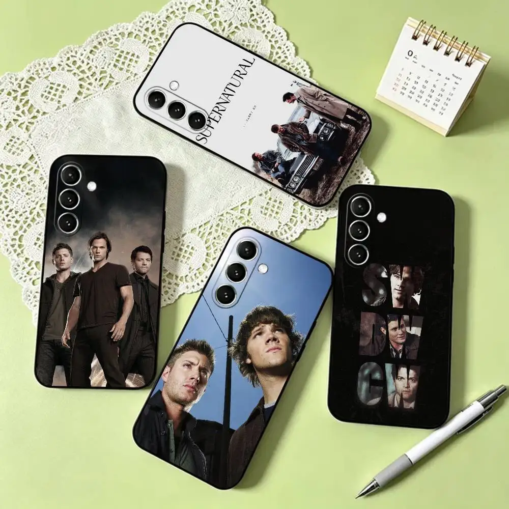 Supernatural Dean x Sam Phone Case Black Silicone Soft For Samsung Galaxy A73,A72,A71,A70,A53,A52,A51