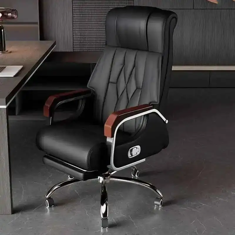 Cute Chair Leather Arm Emperor Oficina Relaxing Camp Computer Office Office Chair Nordic Silla Dresser Low Library Furniture