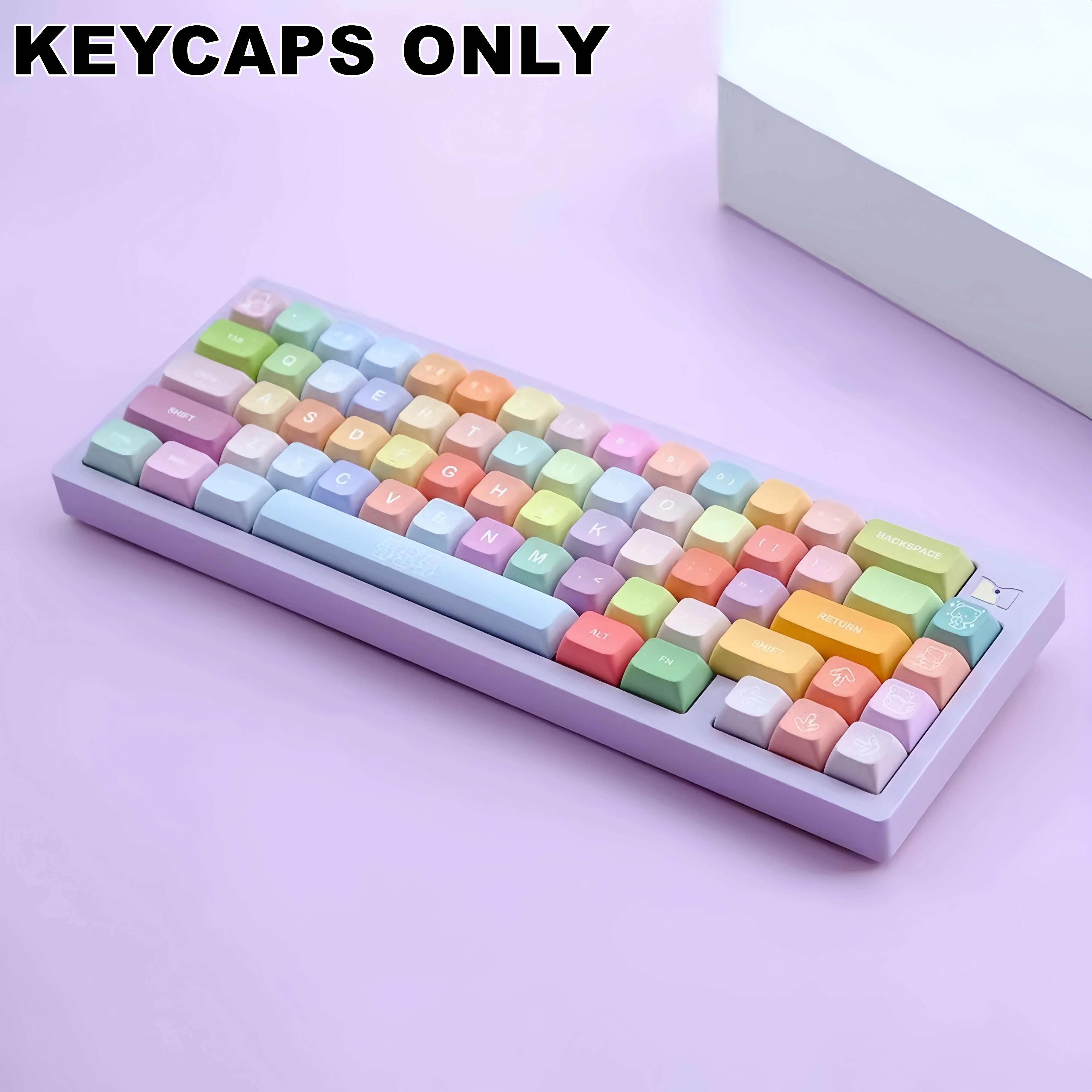 Imagem -04 - Gummy Bear Pbt Xda Altura Keycaps Kit de Teclado Mecânico Acessórios Dye-sublimated Keycap Conjunto para mx Cherry Switch 133 Chaves