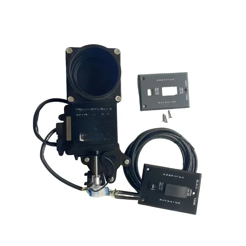 Electric sewage valve Yacht modified RV sewage valve accessories Black water tank Grey water tank Wastewater valve 12V