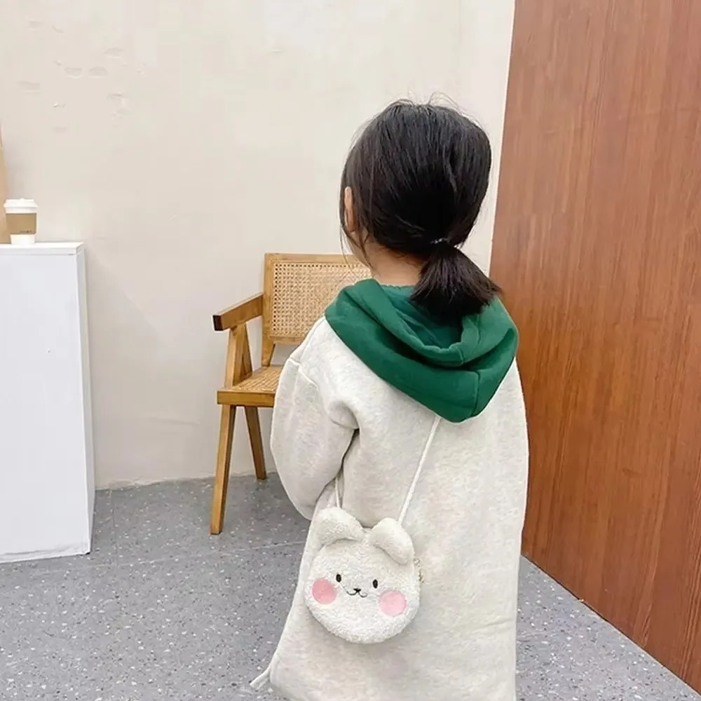 New Cartoon Bear Shoulder Bag Adjustable Strap Lightweight Messenger Bag Coin Wallet Autumn Winter