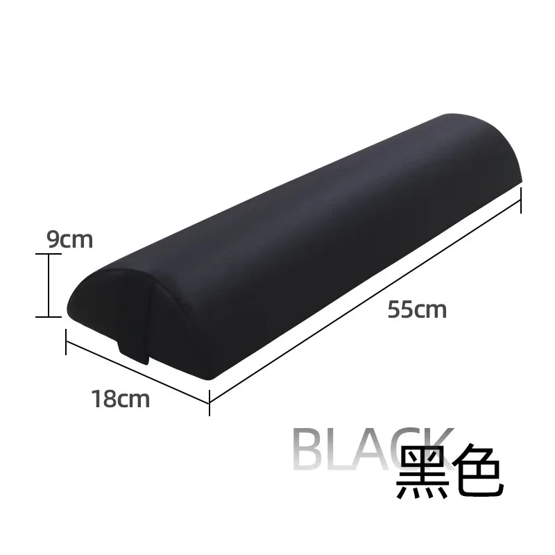 Half Moon Bolster Pillow High Density Foam, Semi-Roll Support for Leg Knee Ankle Lumbar Neck Pain Relief
