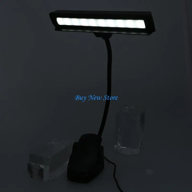 Lâmpada USB 20Ce Múltipla ângulo 3 Brilho ajustável 9 LEDS Lâmpada cabeceira para leitura e espaços trabalho