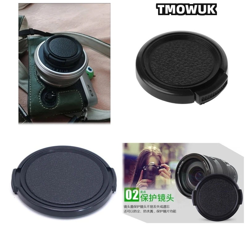 

For Panasonic S5M2X G9M2 GH2 GX85 GF2 GF8 ZS60 DMC-FZ800 DMC-FZ850 Camera Lens Cap Protective Cover Center Pinch Snap-on 49mm 52