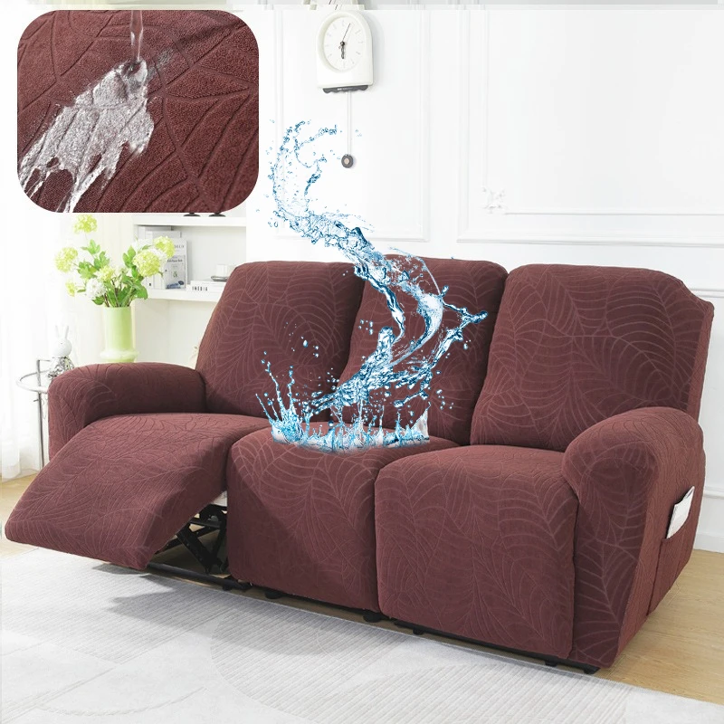 1/2/3 Seat Lazy Recliner Cover Stretch Waterproof Thickened Cheviot Sofa Slipcover Elastic Furniture Protector Couch Cover Home view 4