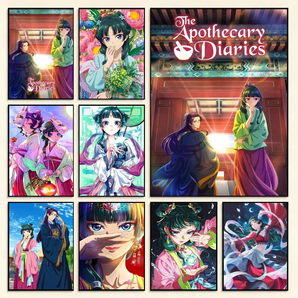 Anime Historical T-The Apothecary Diaries Poster Digital Solvent Print Waterproof PP Fade-Resistant Wall Art Room Decor Gift