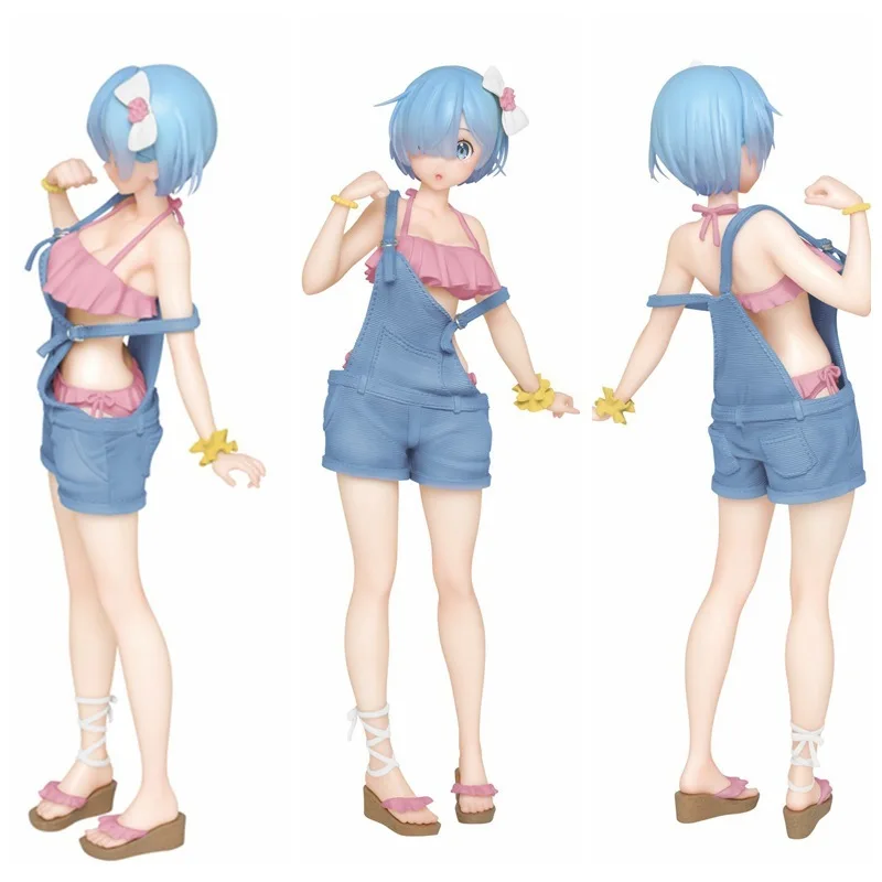 

Re: Life In A Different World From Zero Series, уличный купальник Rem, милая фигурка девушки, игрушки, коллекционные украшения, аниме, подарок на день рождения