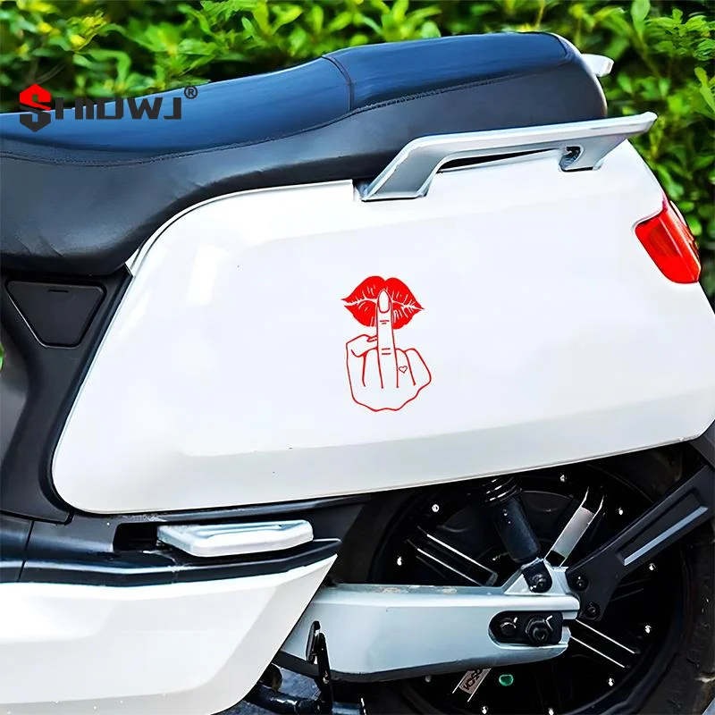 

Give You A Kiss Like The Middle Finger - Creative Reflective Vinyl Stickers Motorcycle Modification Stickers