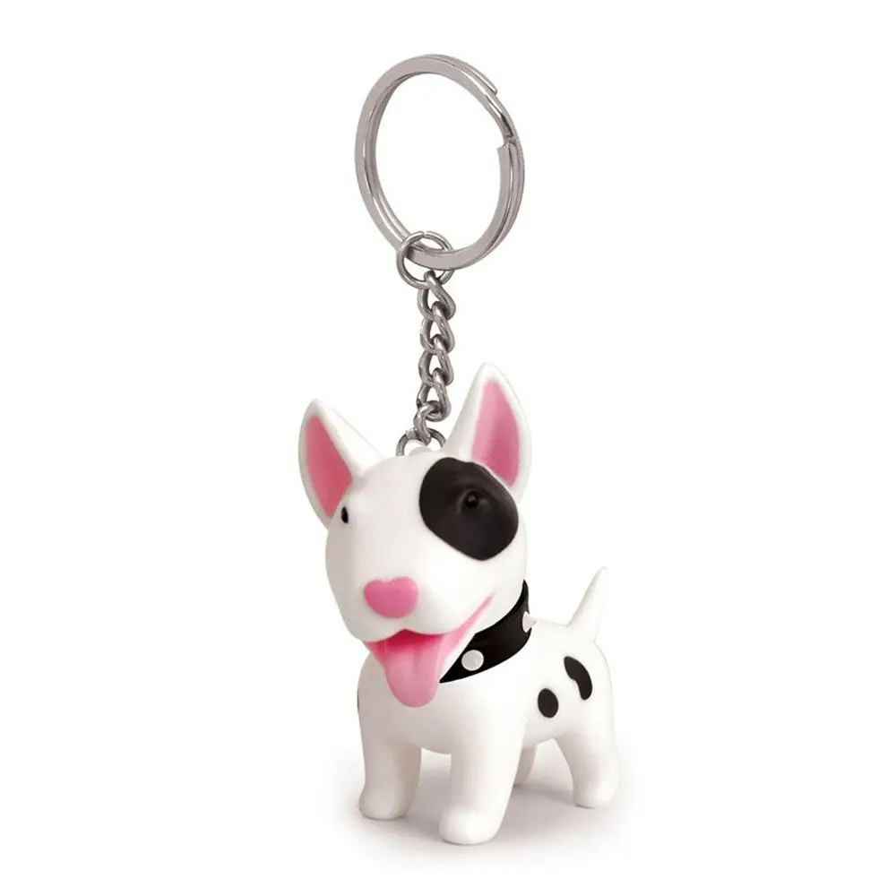 Vinyl Anime Cute Toys Figure Excellent Bull Gift Terrier Key Ring for Car Accessories Dog Keychain Hand-painted