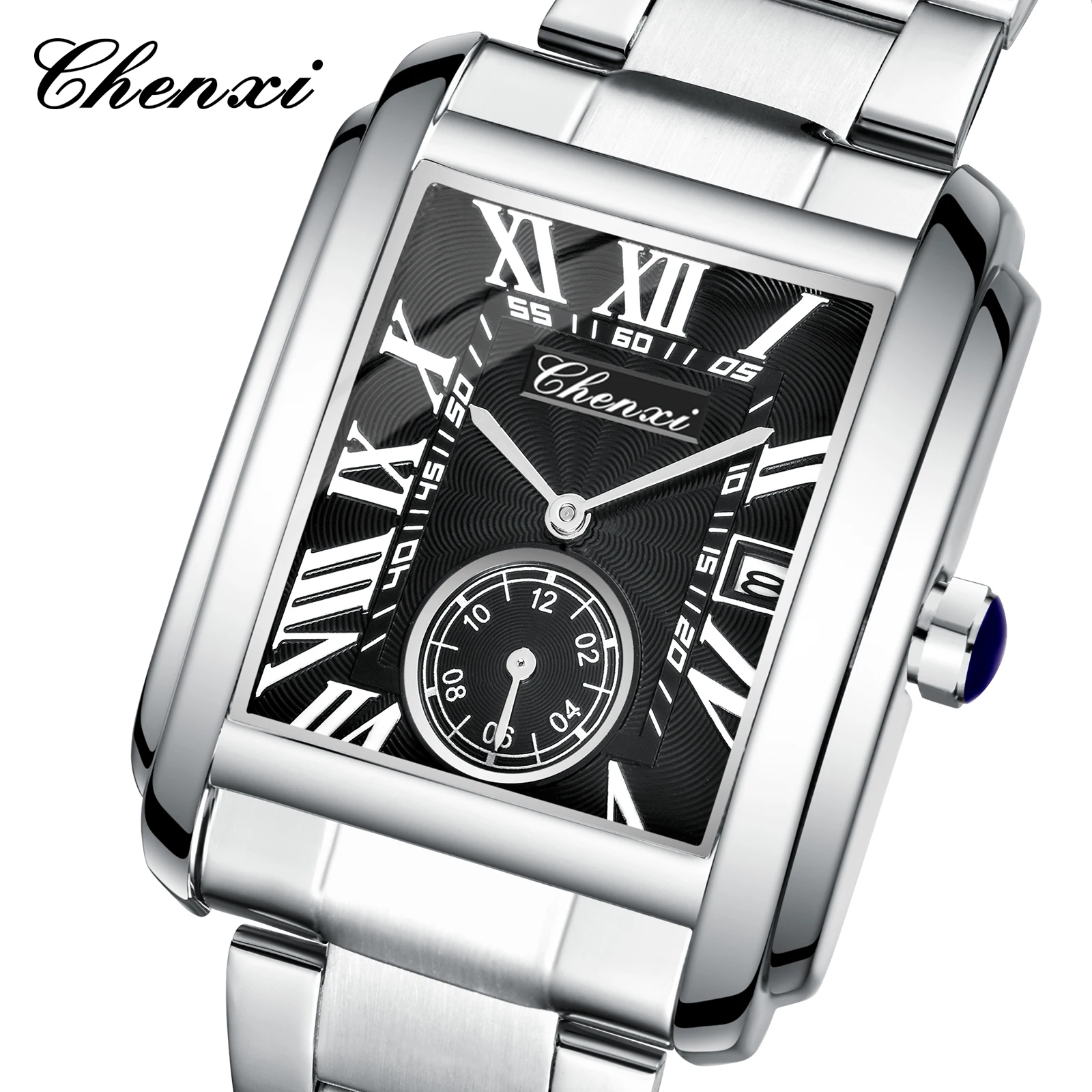 Chenxi 8216 Brand New Square Steel Band Guangzhou Fashion Watch Men\'s Electronic Wrist Quartz Watches Man Clock