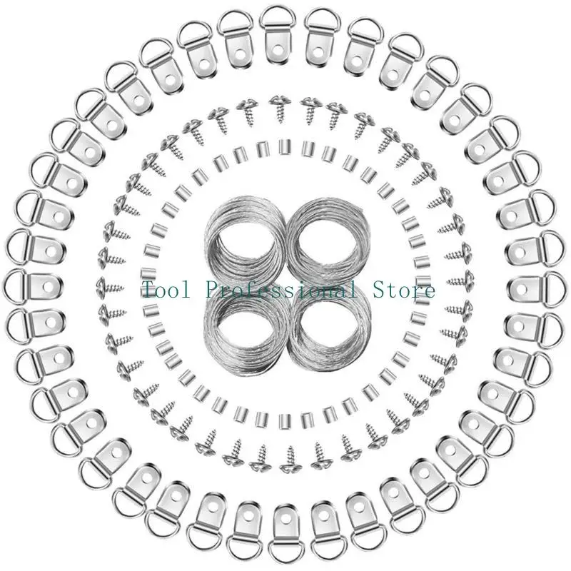 57QF Professional Grade Wire Rope Flexible Wire Rope set 124pcs/set for Displays
