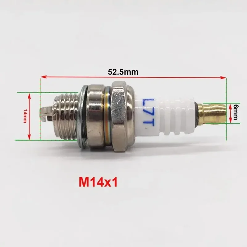 Bujía L7T para motosierra, desbrozadora, Stihl, Husqvarna, motor de 2 tiempos, cortacésped, herramientas de jardín, piezas de repuesto