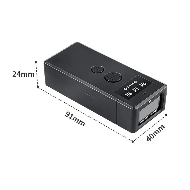 Tragbarer Handscanner 1D/2D-Code Handheld-Barcode-Scanner USB 2.4G-Verbindung Bluetooth Mini Wireless Portable Scanner
