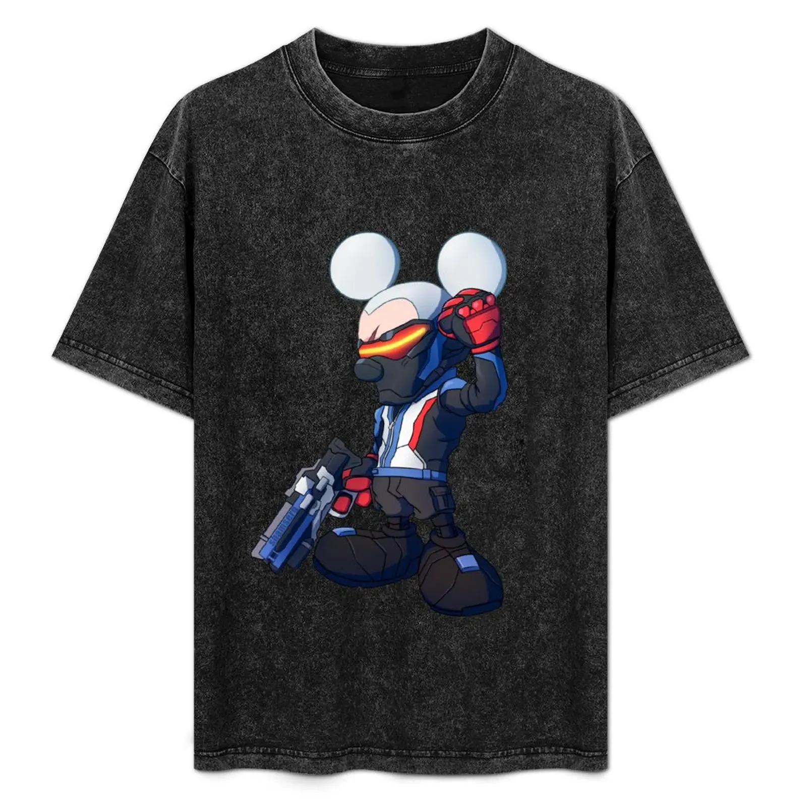 

Mouse Soldier T-Shirt Casual Daily Graphic Tee