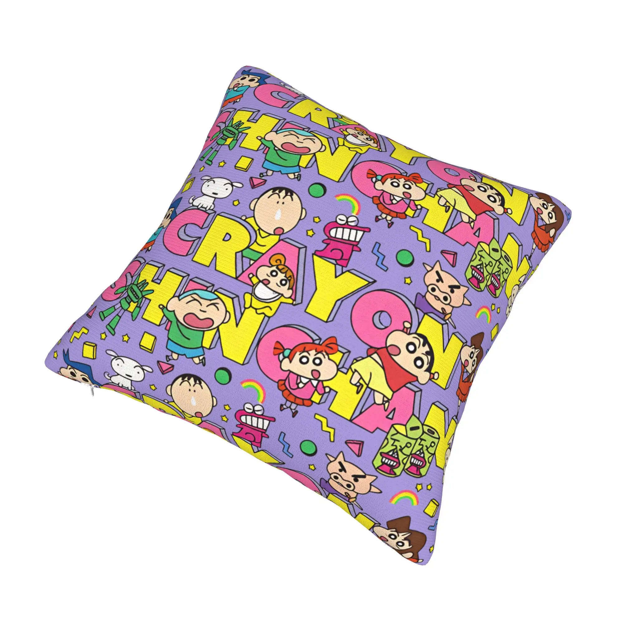 C-Crayon S-Shin C-Chan Anime  Throw Pillow Sofa  Luxury Cushion Cover Velvet Pillowcase