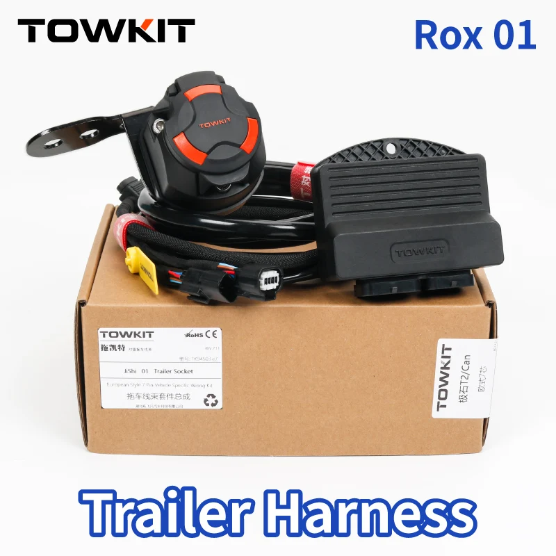 

For ROX 01 trailer harness Jishi 01 Eur 13/7 pin trailer RV tail light signal Australia 12/7 pin with Trailer wiring controller