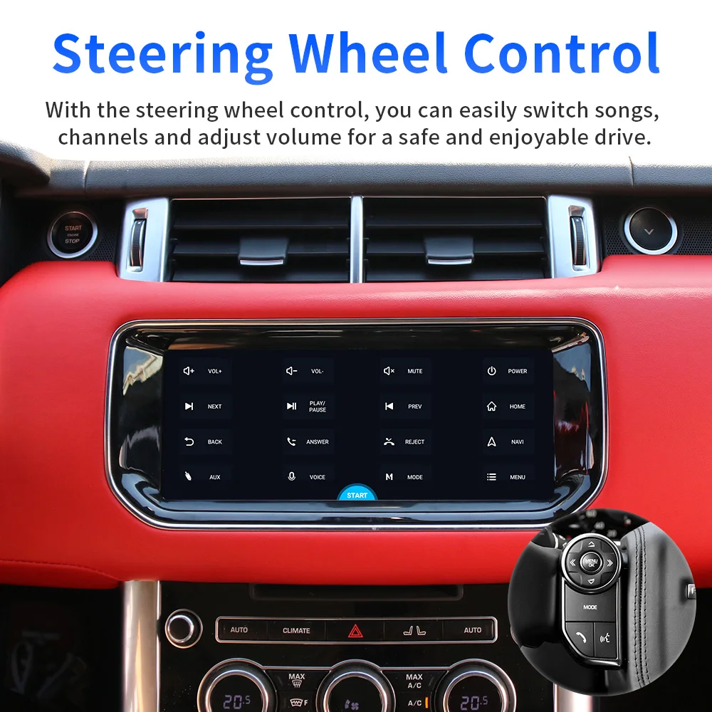 Автомобильный DVD-плеер 10,25 дюйма, Android Auto Carplay для Range Land Rover Sport 2014-2017, полносенсорное стерео радио, GPS-навигация