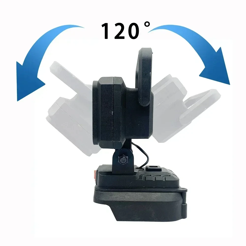 15 Beads LED Working Light Spotlight Portable Lamp Hand Lantern for Makita for Dewalt for Milwaukee for Bosch 18V Li-ion Battery image 5