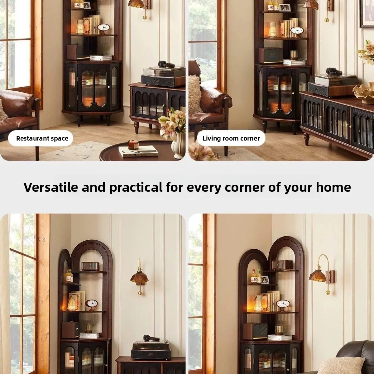 Triangle living room shelf wall corner bedroom small apartment bookshelf