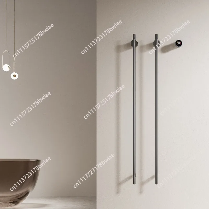 All-copper concealed intelligent electric towel rack D1 bathroom wall-mounted minimalist heating drying towel rack