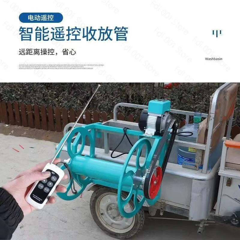 Automatic Hose Reel Winder, Labor-Saving Coiling Machine for Farm Irrigation & Water Spraying