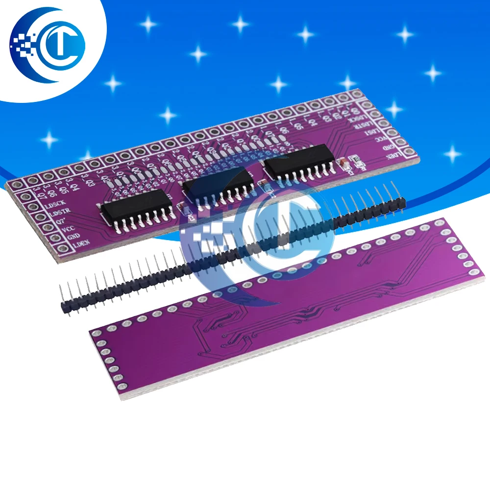 Microcontroller Serial to Parallel Pin IO Expansion Module 74HC595 Output Port Expansion 3 to 24pin LED control