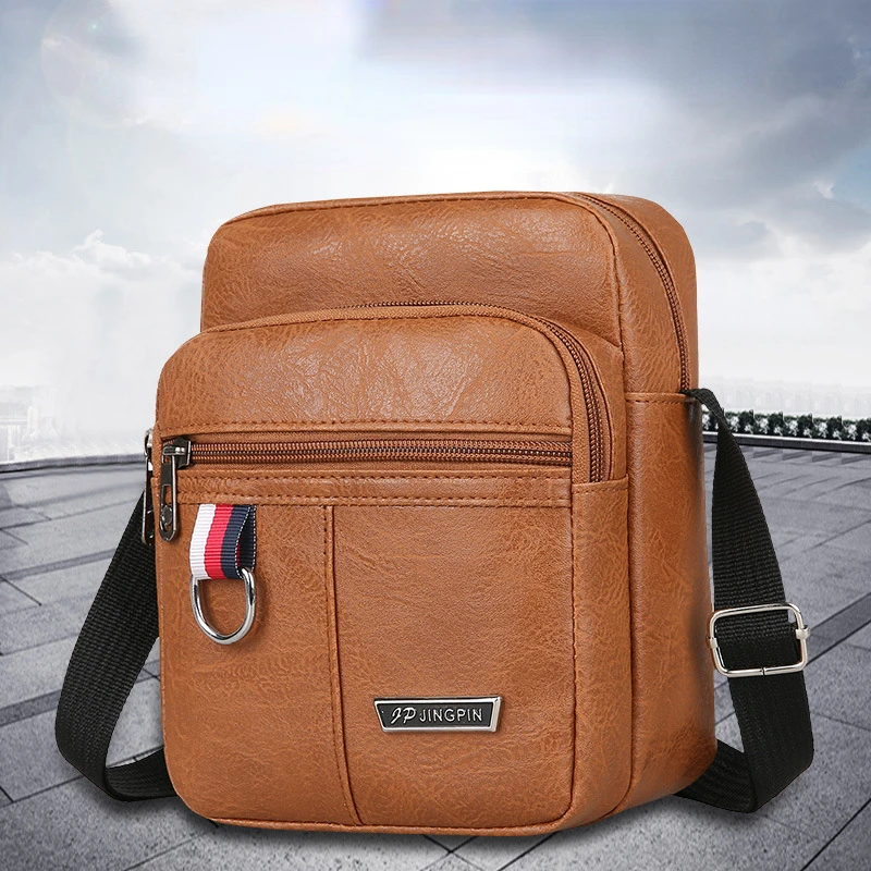 Simple New Business Crossbody Bag Shoulder Bag Vertical Men\'s Casual Mobile Phone Bag