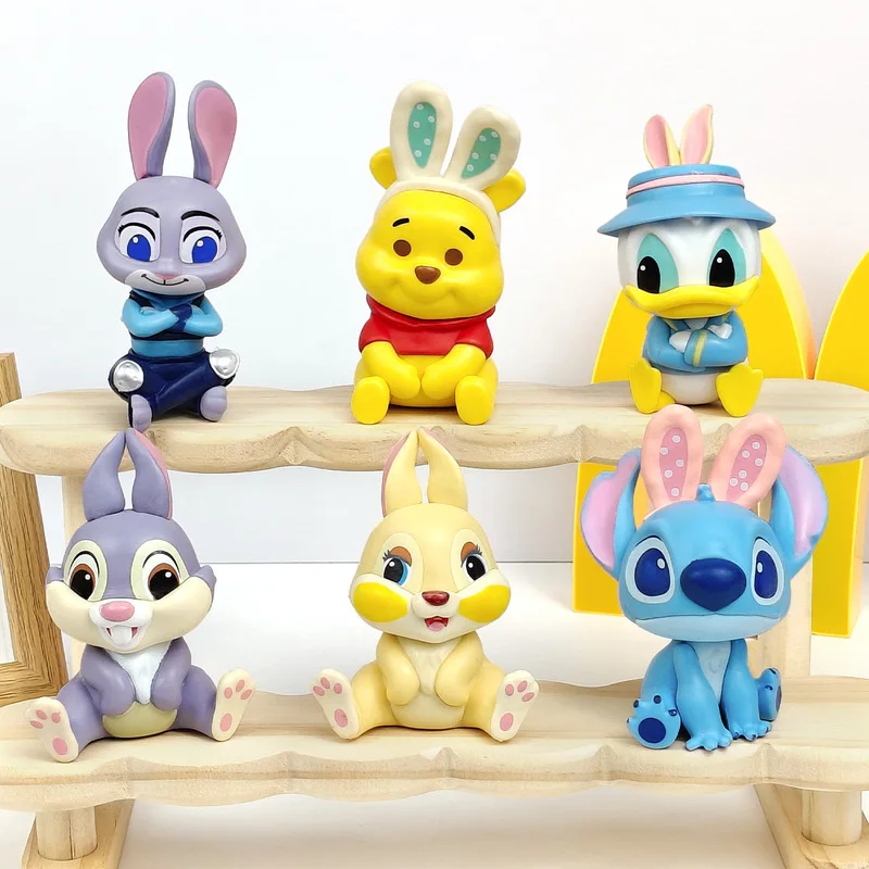 

Stitch & Winnie Bear Series Blind Box - Cute Cartoon Animal Figure Collectible Toys For Kids Girls Boys Home Decor Gifts