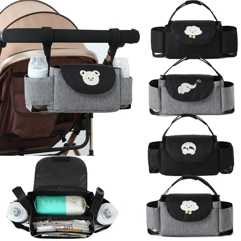 

Diaper bag Cartoon Baby Stroller Organizer Nappy Diaper Bags Carriage Buggy Pram Cart Basket Hook Stroller Accessories