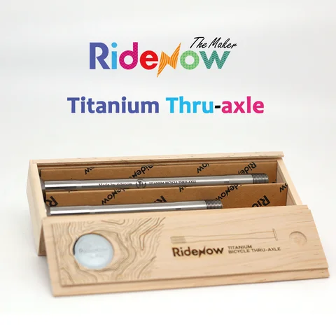 Ridenow Bike Titanium Thru-axle Ultra Light Bike Axle Rear Hub Thru Axle Bike Fork Shaft