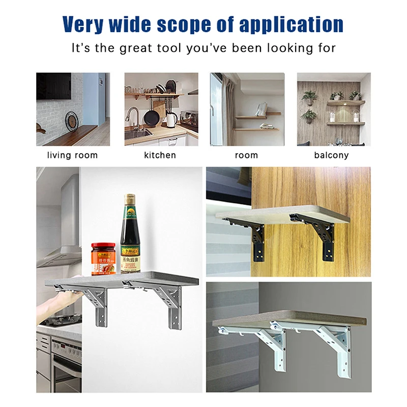 

Складной кронштейн для полок 8-14 дюймов – Сверхпрочная складная стальная опора для столов, верстаков, автодомов и хранения вещей в автомобиле