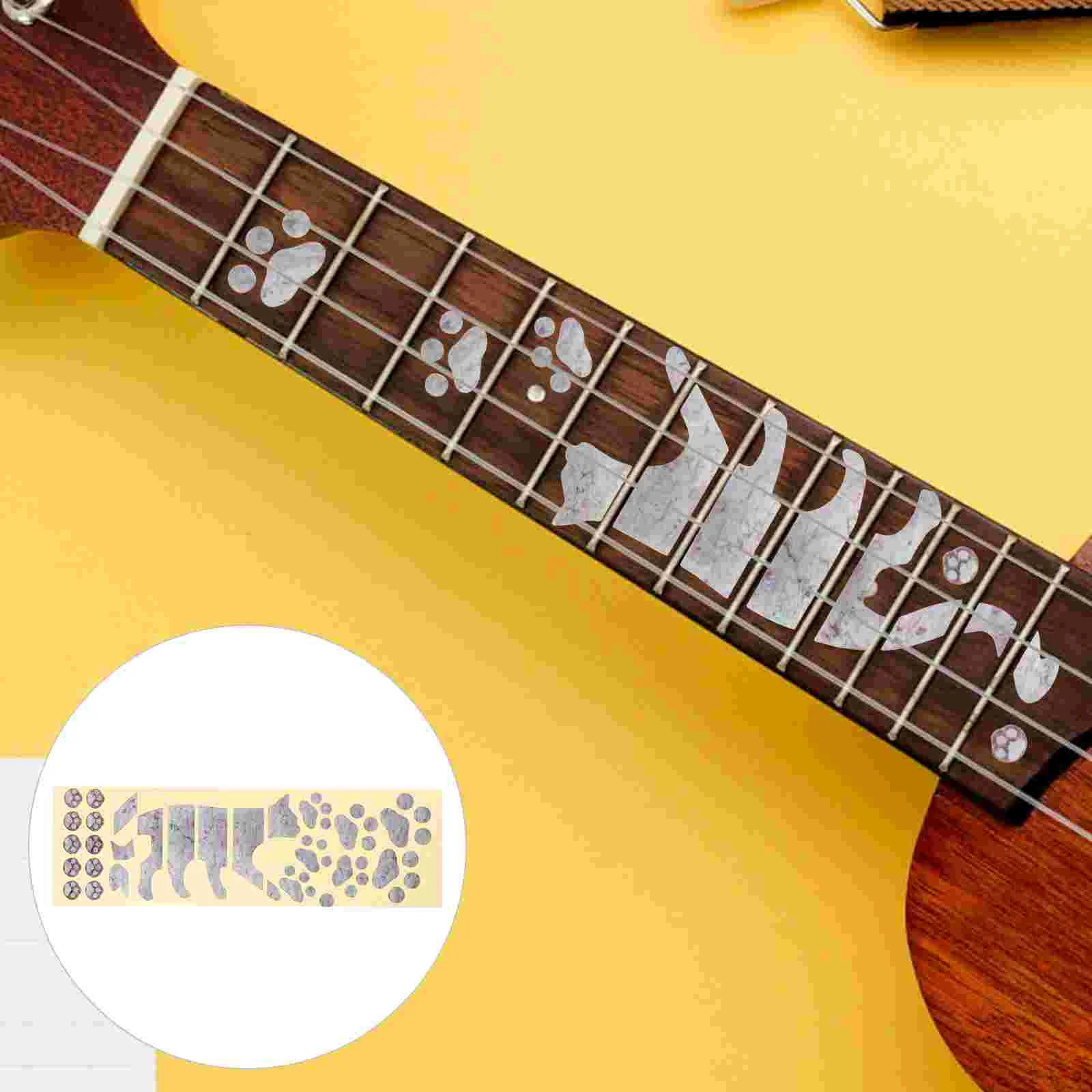 Ukulele Stickers Fingerboars Fingerboard Creative Fingerboards Musical Instrument Decals The Pet Decoration Fretboard