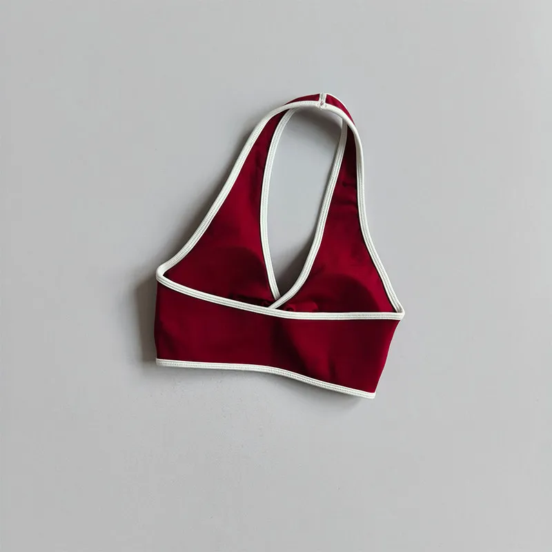 Nahtloser Push-up-Sport-BH mit Neckholder für Damen, stoßfest, schnelltrocknend, atmungsaktiv, für Fitness, Yoga, mit schönem Rückendesign, Sportbekleidung. – Detail 9
