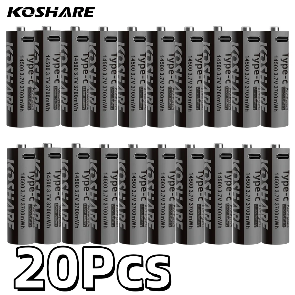 

KOSHARE 3.7V 3700mWh Li-ion Rechargeable Batteries3700mWh Lithium Battery For Camera Flash toy racing car toy remote control