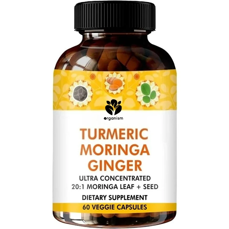 

Органическая ведовая куркума, капсулы с черным перцем Моринга — антиоксиданты, энергию, суставы и общие поддерживают здоровье, 60 капсул, веганские