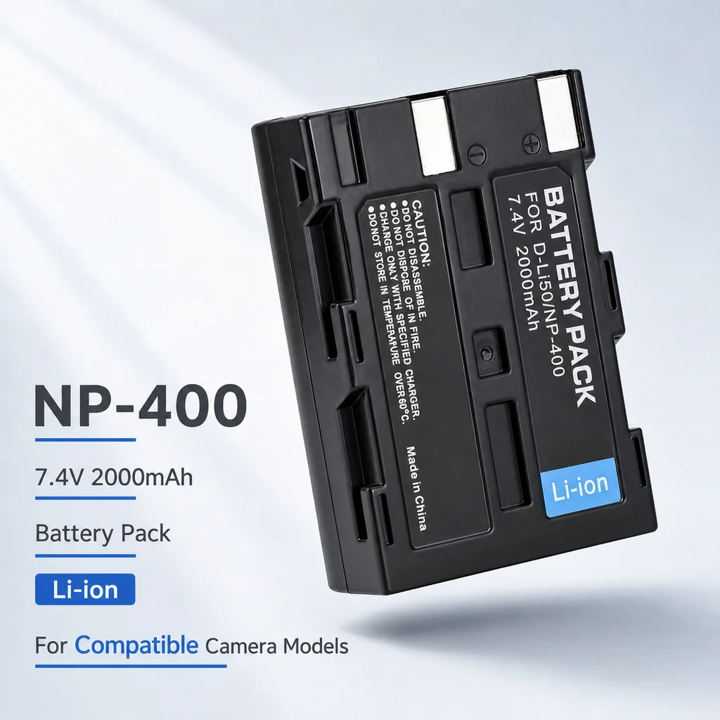 Camera Battery D-Li50 NP-400 2000mAh For Konica Minolta DiMAGE A1 A2 Dynax 5D 7D For Pentax K10D K20D For Sigma SD15 SD14