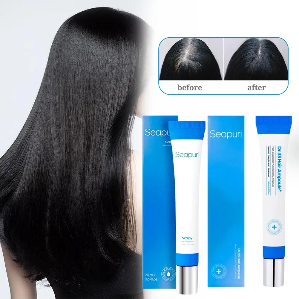 Esencia para el cuidado del cabello con bisturí de Seapuri, esencia refrescante y refrescante para el cabello, mantiene el cuero cabelludo limpio, crecimiento del cabello, esencia para el cuidado del cabello fortalecedora
