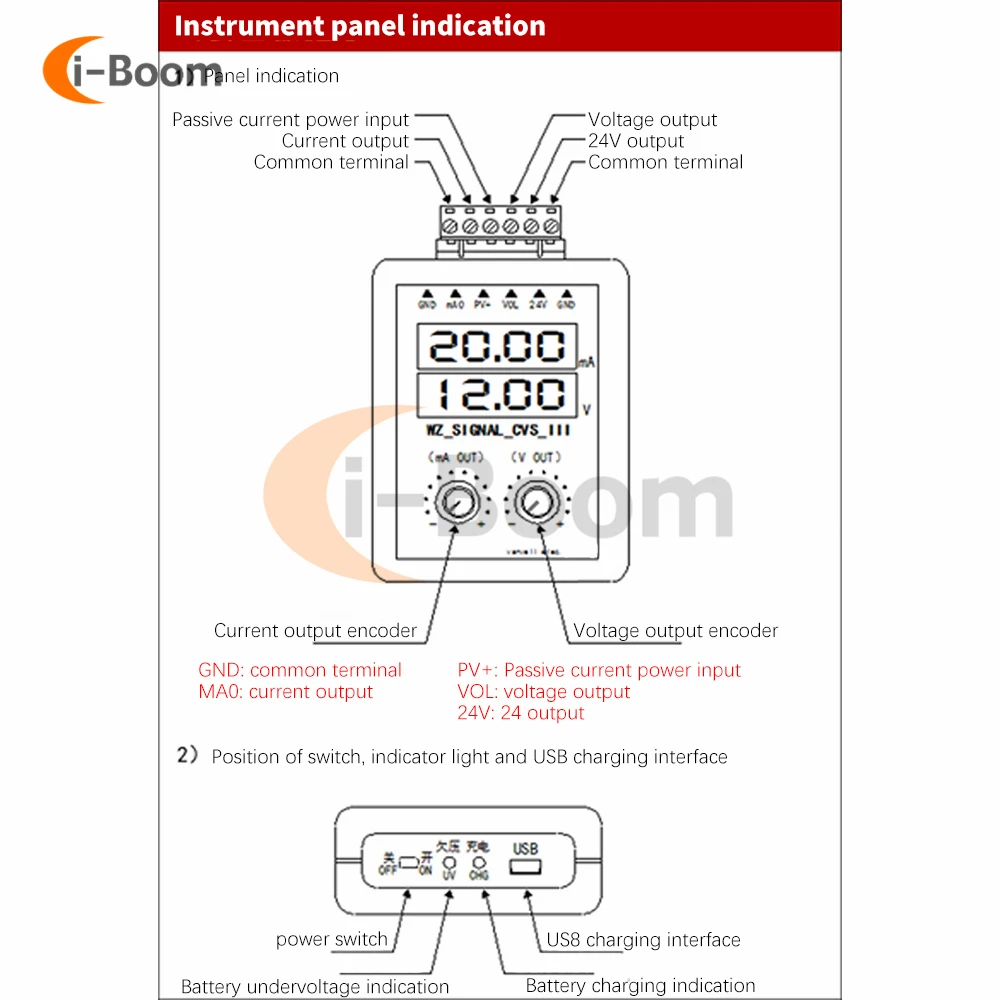 Digital 4-20mA 0-10V Signal Generator Current Voltage Transmitter Calibrator Signal Source Simulation Electronic Instruments