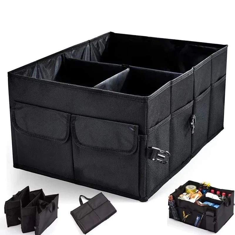 Large Capacity Collapsible Car Trunk Organizer, Durable Eco-Friendly Cargo Storage Box for SUV Truck Auto Accessories