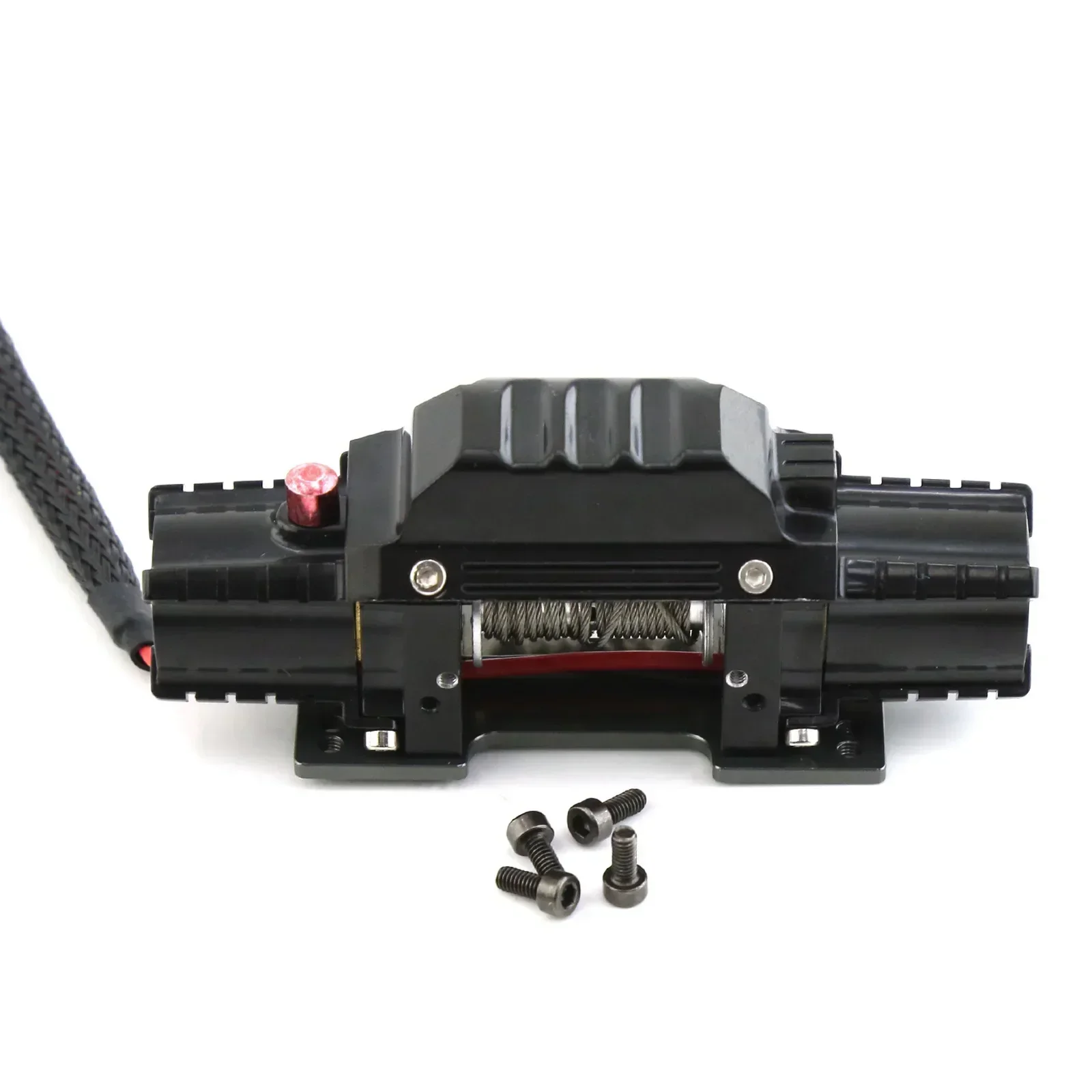 Guincho simulado de simulação automática de metal para carro crawler 1/10 1/8 RC Axial SCX10 III 90046 D90 TRX4 TRX-6 D110 90046 Redcat