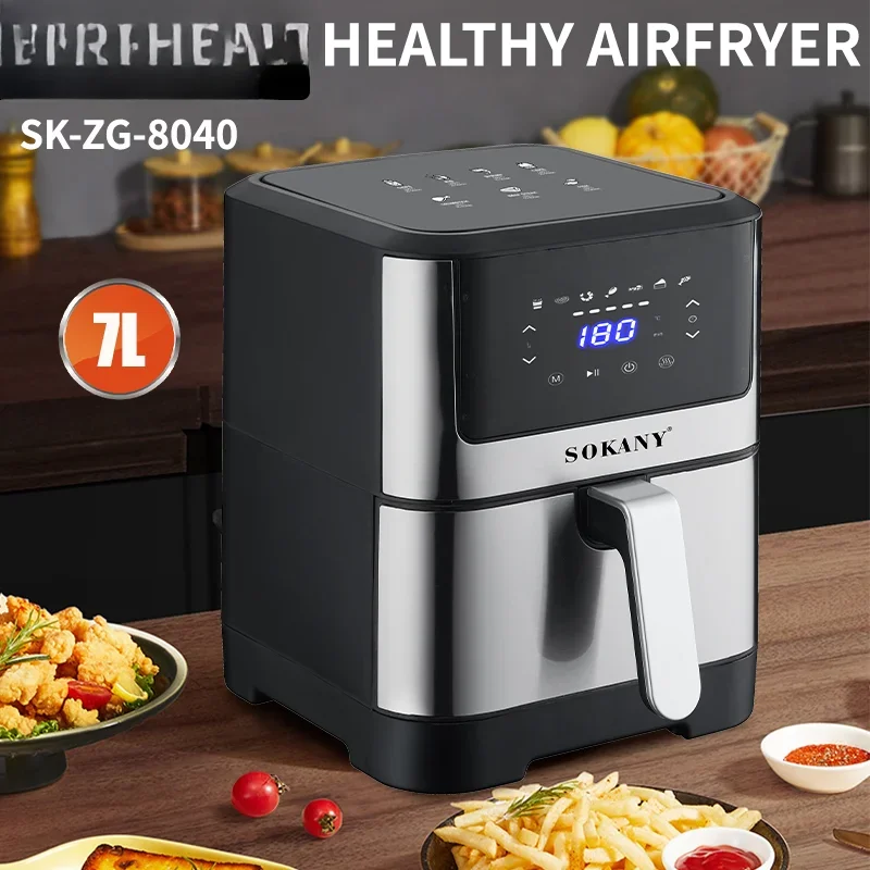 -for Sokany 1800W High Power Touch Screen Design LCD High-definition Display Multifunctional Healthy Air Fryer