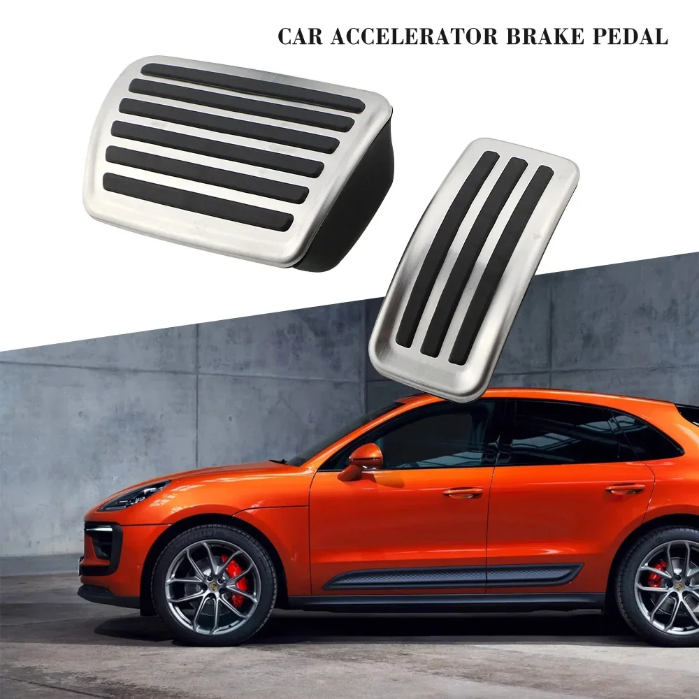 Sport Foot Brake Gas Pedal Pad Cover for Porsche Cayenne Coupe 2018+ for Audi A4 B9 A5 A6 C8 A7 Q5 Q7 Q8 Volkswagen Touareg 